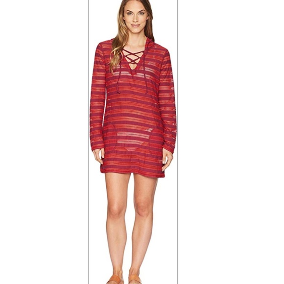 Prana Other - prAna Alexia Swim Cover- Up in Deep Pomegrante XS